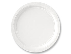 10 1/2" White Paper Plates