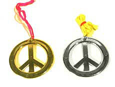 Metallic Peace Necklaces