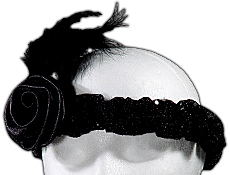 Black Roaring 20's Sequin Headband