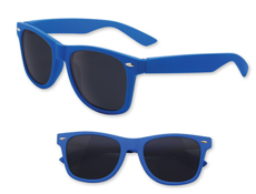 Blue Rubberized Iconic Sunglasses - UV400