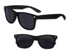 S90048 - Rubberized Black Iconic Sunglasses - UV400