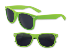 Rubberized Kiwi Green Iconic Sunglasses - UV400
