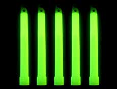 25 Green 6" Lightsticks