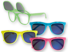 Neon Flip Up Sunglasses