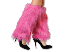 Furry Pink Leg Warmers
