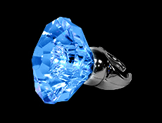 AP398131 - Gigantic Blue LED Bling Ring