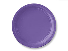 7" Purple Paper Plates