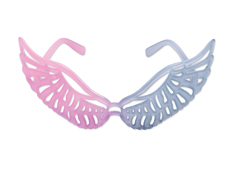 S29201 - Wing Glasses - Pink / Clear