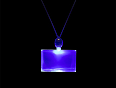 S46039 - Light Up Rectangle Necklaces