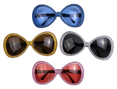 S5841 - Glamour Glitter Glasses Assorted