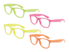 S70444 - No Lens Neon Blues Brother Glasses