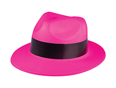 Neon Pink Gangster Hats