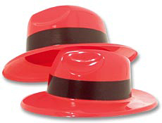 Red Gangster Hats