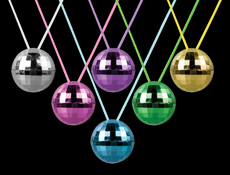 WP90 - Disco Ball Necklaces