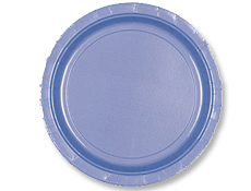 7" Pastel Blue Paper Dessert Plates