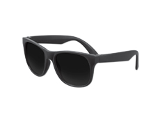 S36016 - Solid Black Classic Sunglasses - UV400