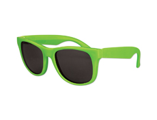 S36032 - Kids Classic Sunglasses - Solid Neon Green