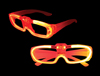 S46077 - Sound Activated El Glasses - Red