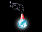 S46099 - Blacklight Disco Ball Necklace
