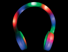 S46105 - Foam LED Headphones