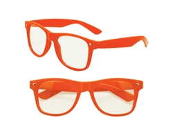 S53015 - Clear View Orange Iconic Sunglasses - UV400