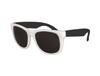 S53027 - White Frame Classic Sunglasses With Black Arms