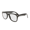S53032 - Clear Lens Black Iconic Sunglasses - UV400