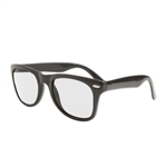 S53032 - Clear Lens Black Iconic Sunglasses - UV400