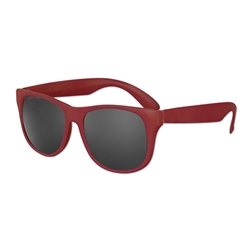 S53072 - Solid Classic Sunglasses - Maroon