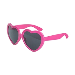 S53179 - Pink Heart Shaped Sunglasses