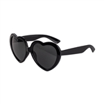 S53180 - Black Heart Shaped Sunglasses