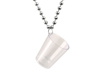 S55004 - Shot Glass Bead Necklace - Silver