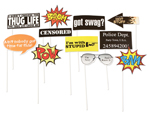 S57033 - Party Sayings Props On A Stick