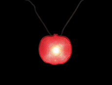 S6699 - Pumpkin Strobe Light Necklace