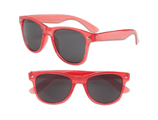 S70359 - Transparent Red Iconic Sunglasses - UV400