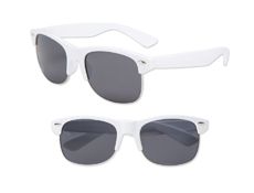 Half-Frame White Iconic Sunglasses - UV400