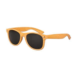 S70704 - Faux Wood Sunglasses UV400