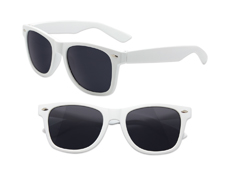 S90049 - Rubberized White Iconic Sunglasses - UV400