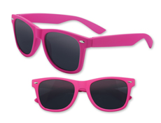 Rubberized Neon Pink Iconic Sunglasses - UV400