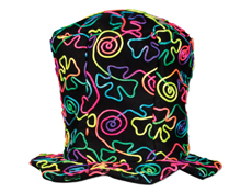 S90144 - Neon String Felt Top Hat