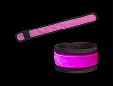 S91029 - Hot Pink LED Slap Bracelet