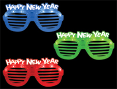 New Year LED Slotted Glasses