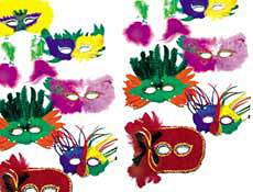 Assorted Feathered Masks