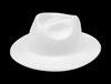 WP40W - White Velour Gangster Hats