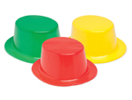 WP860 - Colorful Plastic Top Hats
