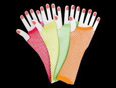 WP987 - Assorted Long Fishnet Gloves